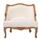 Bali & Pari Sylvestra Traditional Beige Fabric and Honey Oak Finished Wood Low Seat Accent Chair 238-13387-ZORO - alternate 3
